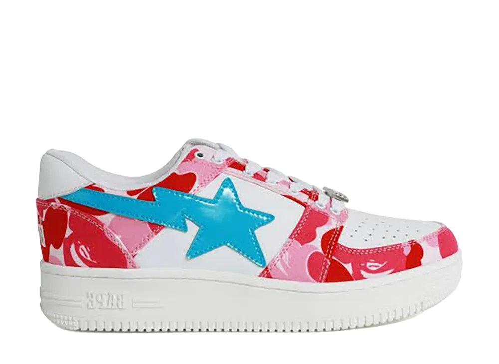 A BATHING APE BAPE STA Low "Pink Camo/Blue"