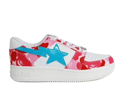 A BATHING APE BAPE STA Low "Pink Camo/Blue"