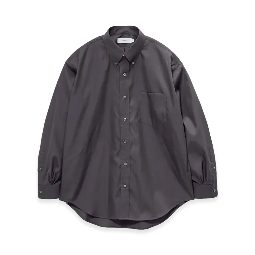Graphpaper Easy Care Poplin L/S B.D Box Shirt "Gray"