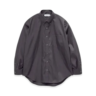 Graphpaper Easy Care Poplin L/S B.D Box Shirt "Gray"
