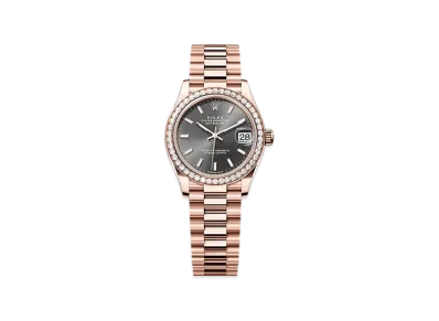 ROLEX Datejust 31mm Everose Gold Diamond 278285RBR "Slate"