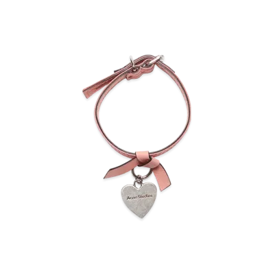 Acne Studios Musubi Knot Bracelet "Salmon Pink"