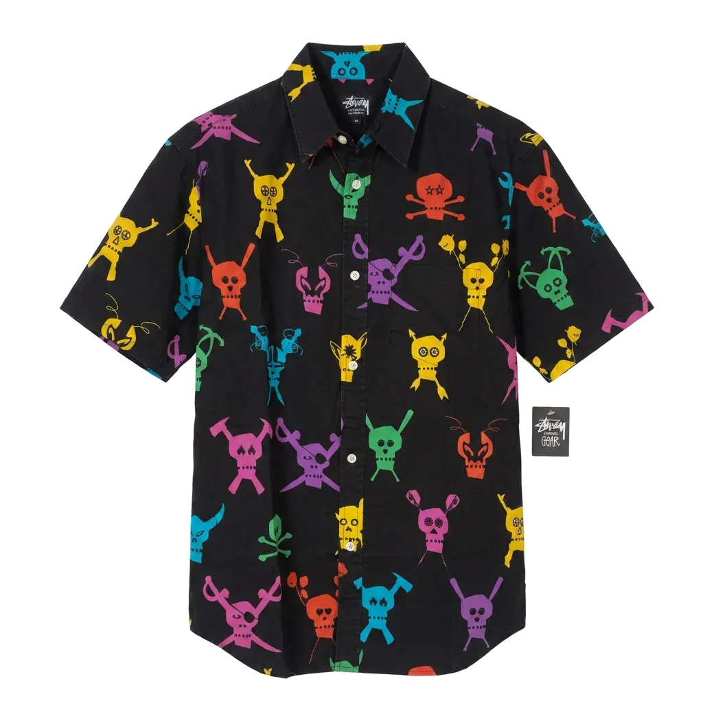 Stussy × Futura Skullacons S/S Shirt "Black"