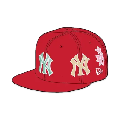 Supreme x New York Yankees Kanji New Era "Red"