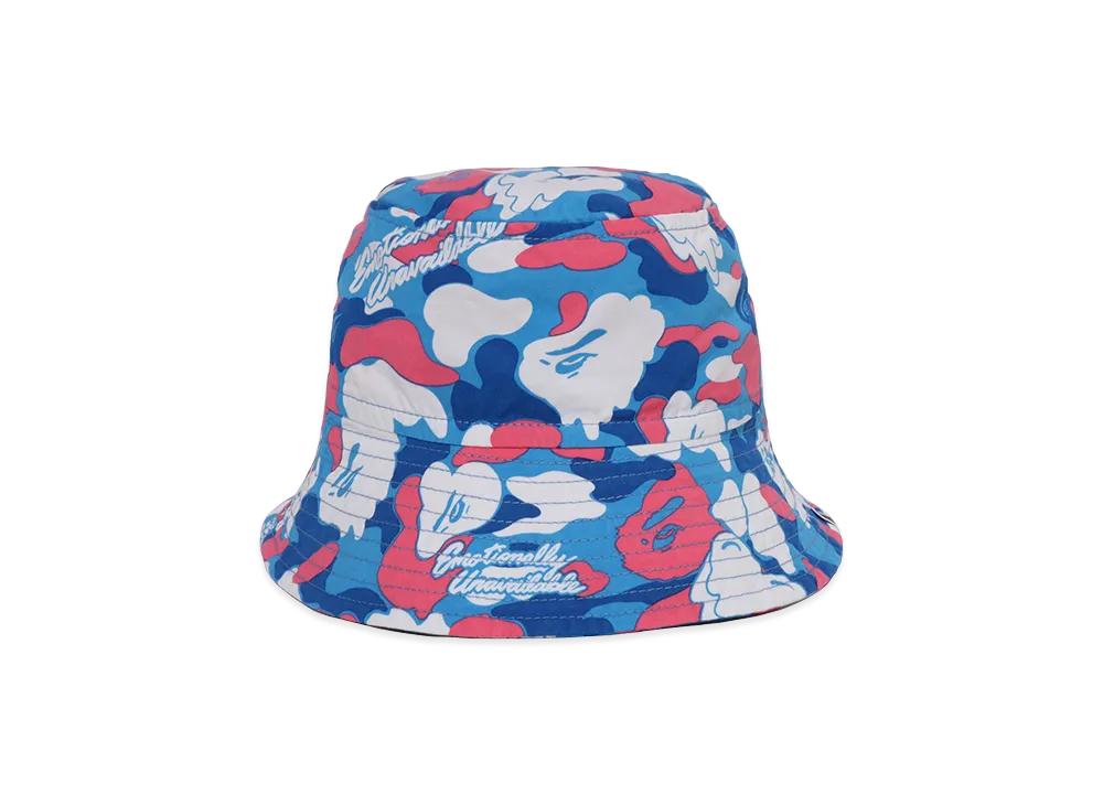 A BATHING APE x EMOTIONALLY UNAVAILABLE Bucket Hat "Blue"
