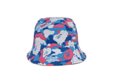 A BATHING APE x EMOTIONALLY UNAVAILABLE Bucket Hat "Blue"