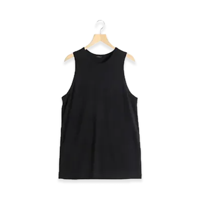 COMOLI Summer Wool Tank Top "Black"