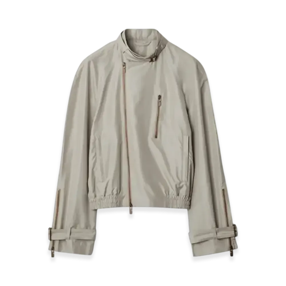 Burberry Silk Harrington Jacket "Castle"