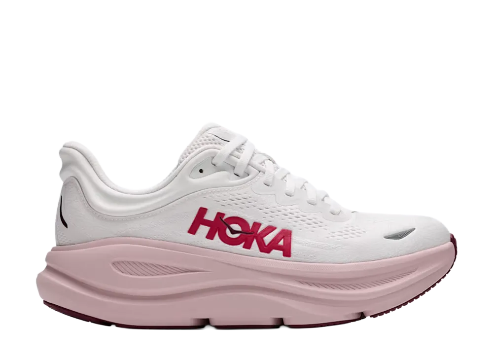 Hoka Women's Bondi 9  "White/Pink Opal"