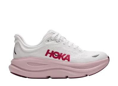 Hoka Women's Bondi 9 "White/Pink Opal"