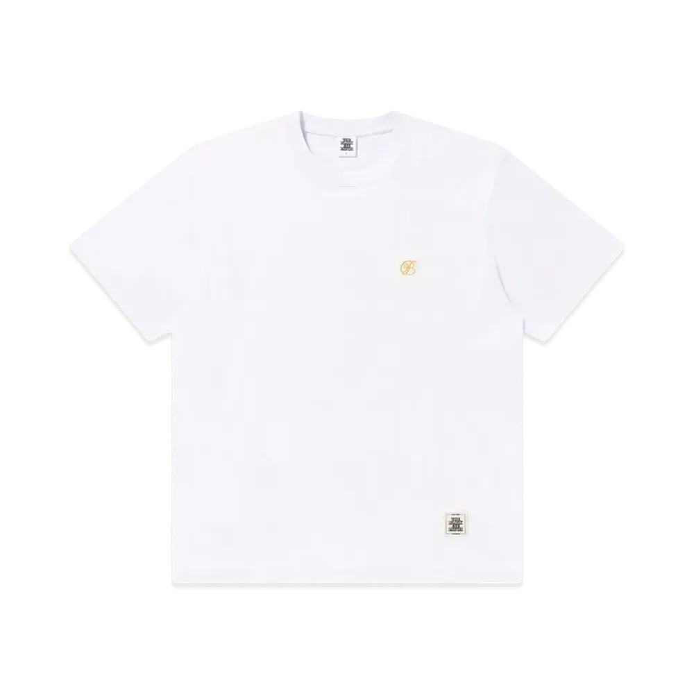 BlackEyePatch Heavy Weight Small B Emblem Tee "White"