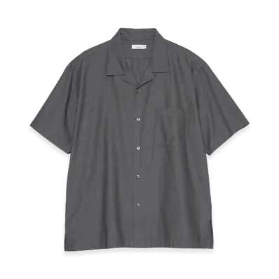 nanamica Open Collar Panama S/S Shirt "Gray"