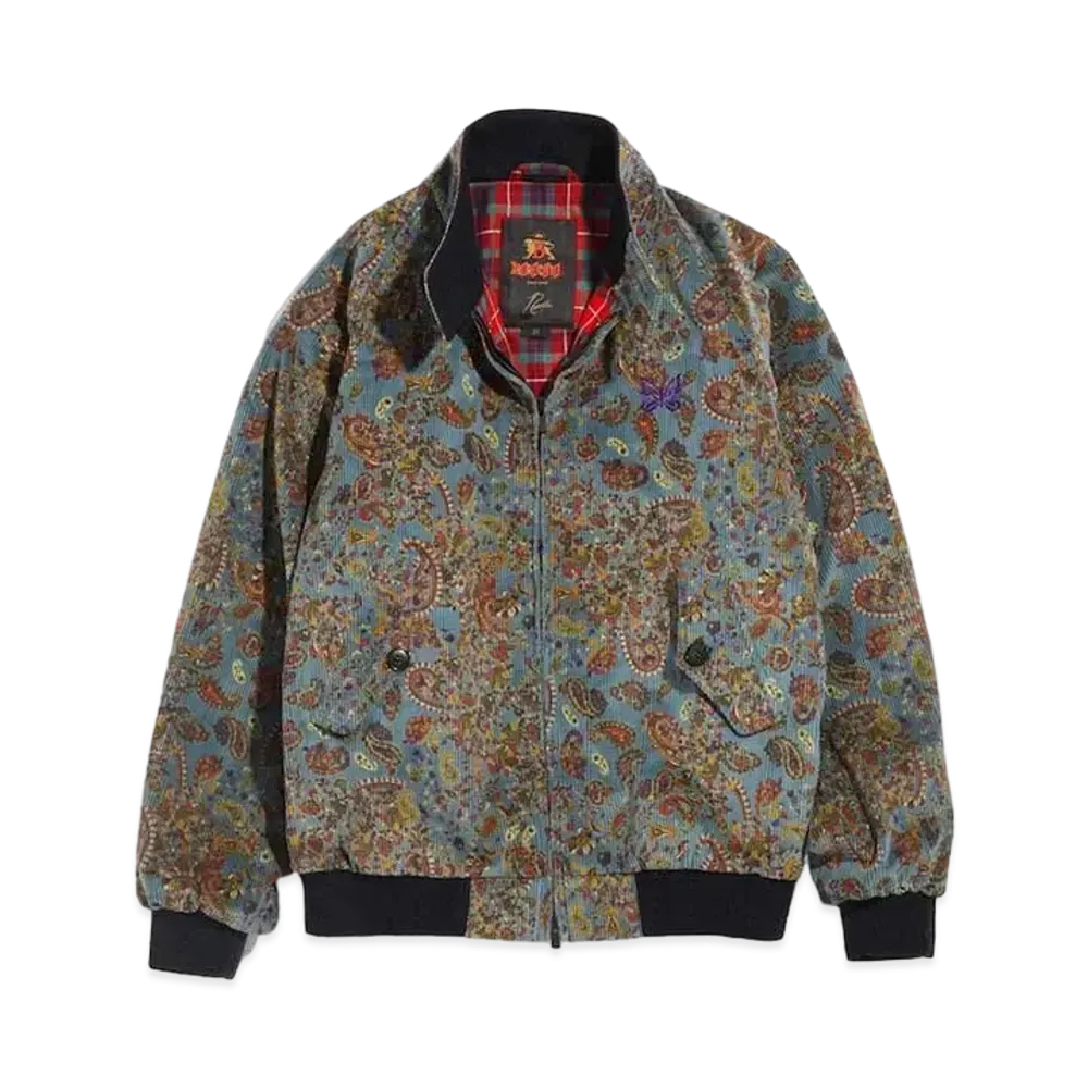 Needles X BARACUTA - G9 - C/PU 8W CORDUROY / PAISLEY PT. "Blue"