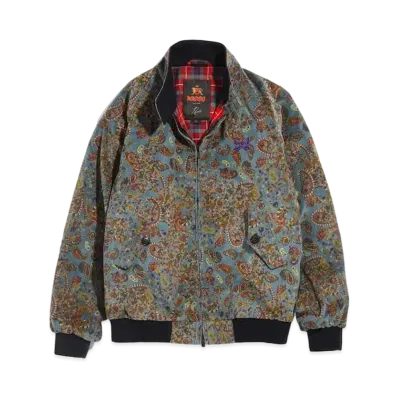 Needles X BARACUTA - G9 - C/PU 8W CORDUROY / PAISLEY PT. "Blue"