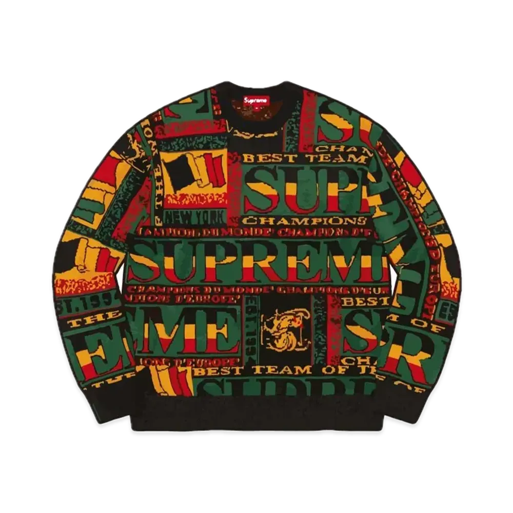 Supreme Scarf Sweater "Black"