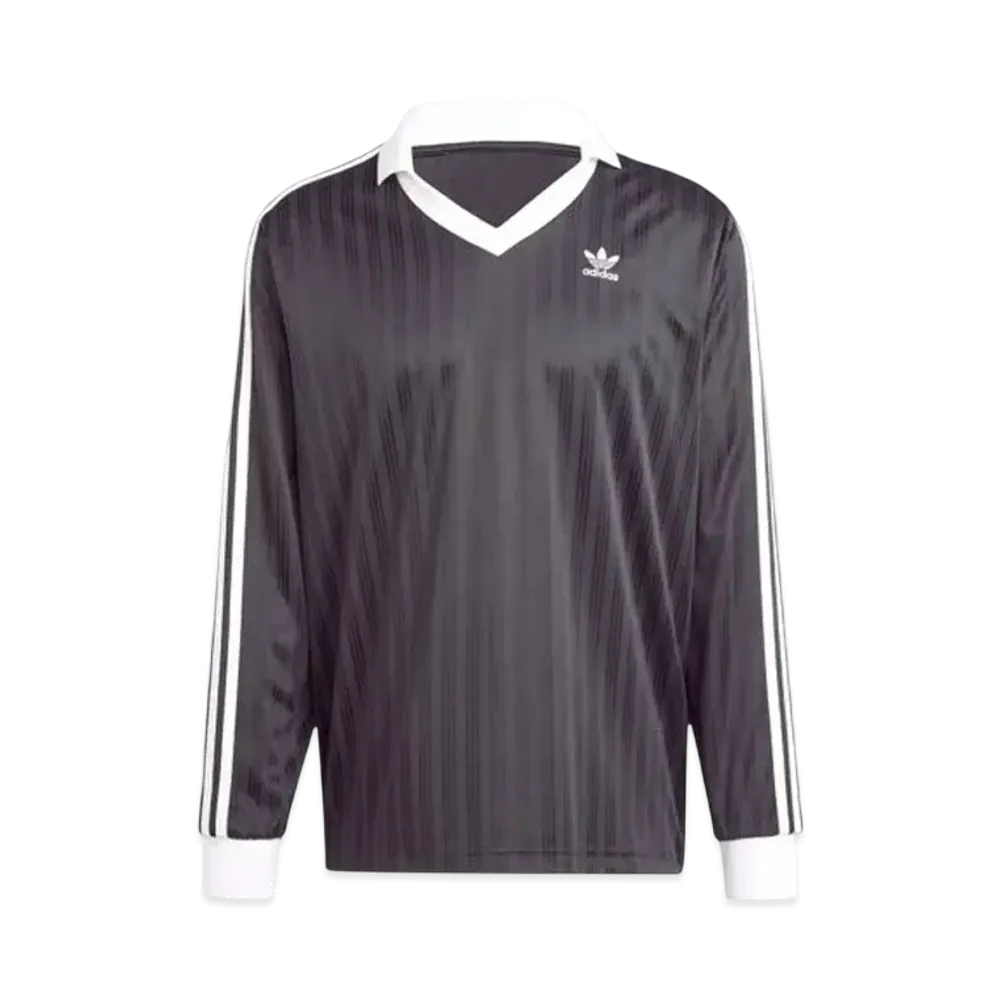 adidas Adicolor Pique Soccer Long Sleeve T-Shirt "Black"