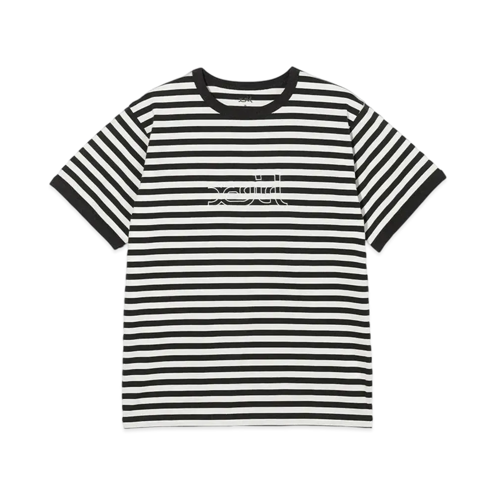 X-Girl Outline Mills Logo S/S Ringer Tee "Multi"