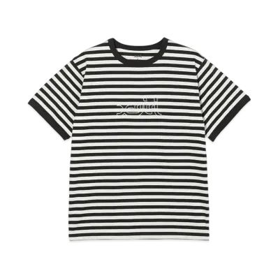 X-Girl Outline Mills Logo S/S Ringer Tee "Multi"