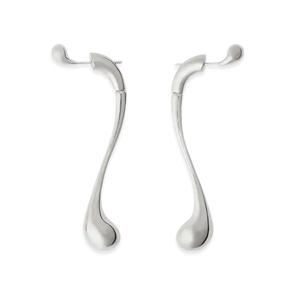 Bottega Veneta Drop Earrings "Silver"