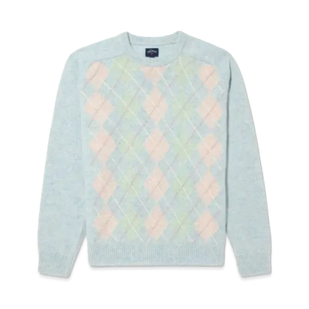 Noah Pastel Argyle Shetland Sweater "Multi"