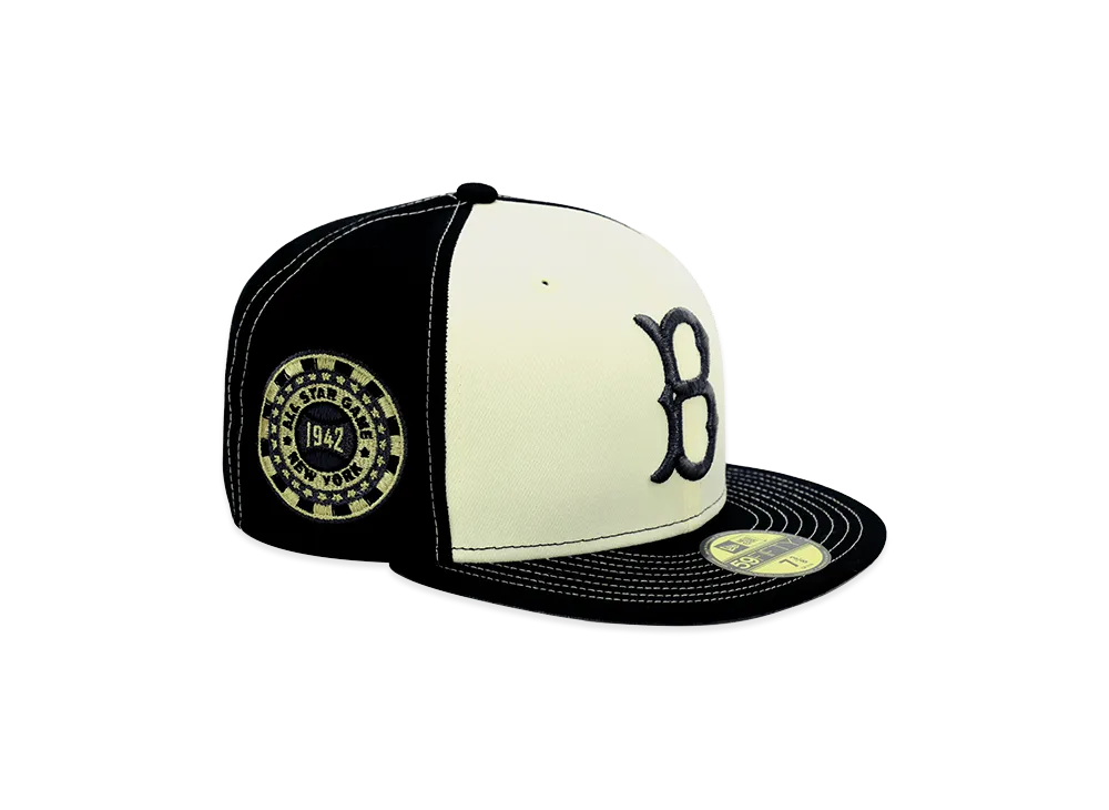 NEW ERA x THE CAP 59Fifty Return to Origin Brooklyn Dodgers "Chrome White/Black"