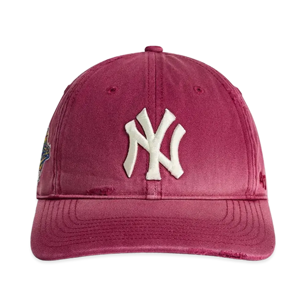 Kith x ‘47 x The New York Yankees Sun Faded Franchise LS Cap "Garnet"
