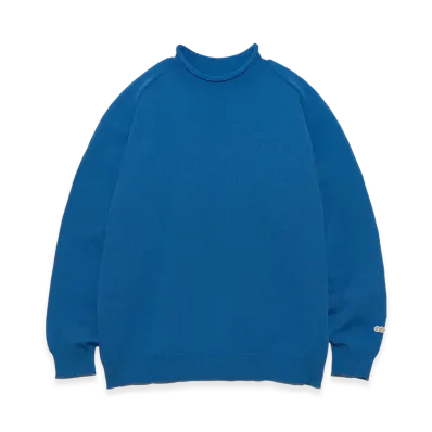 nanamica 12G Crew Neck Sweater "Blue"