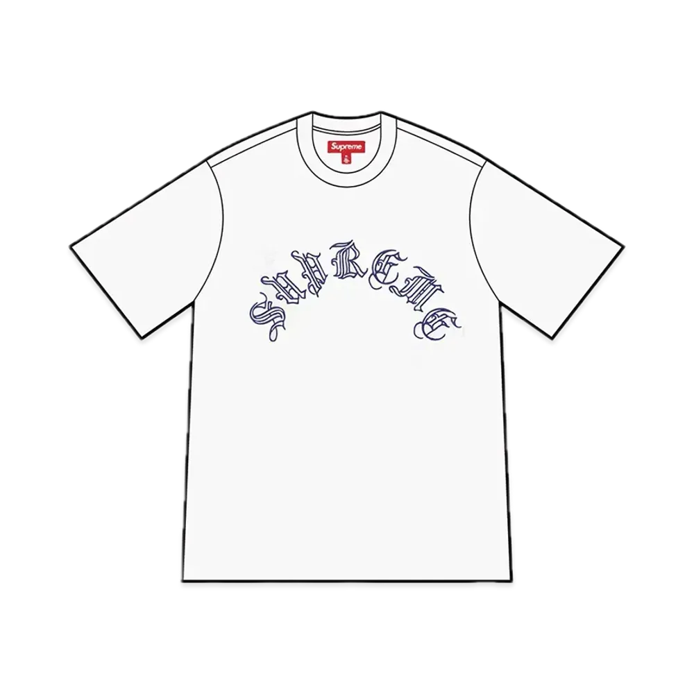 Supreme Old English S/S Top "White"