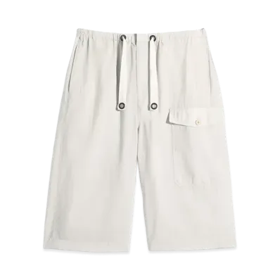 LEMAIRE Washed Technical Cotton Cargo Easy Shorts "Plaster"