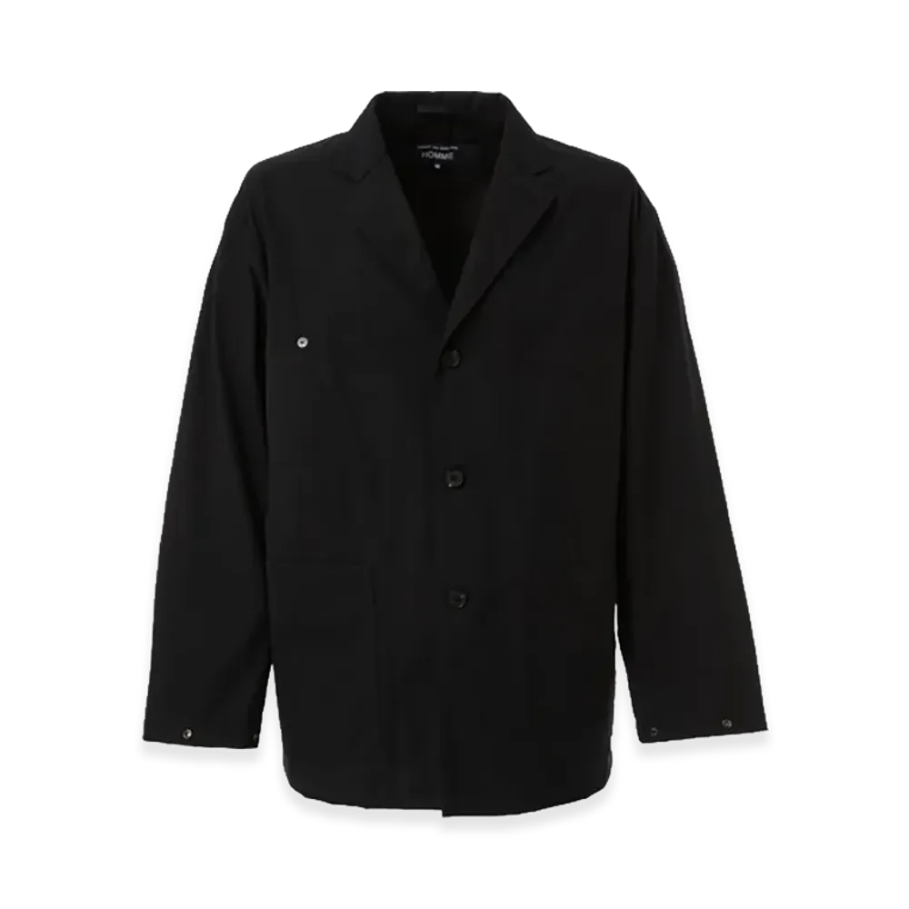 COMME des GARCONS HOMME Yarn-Dyed Cotton Serge Jacket "Black"