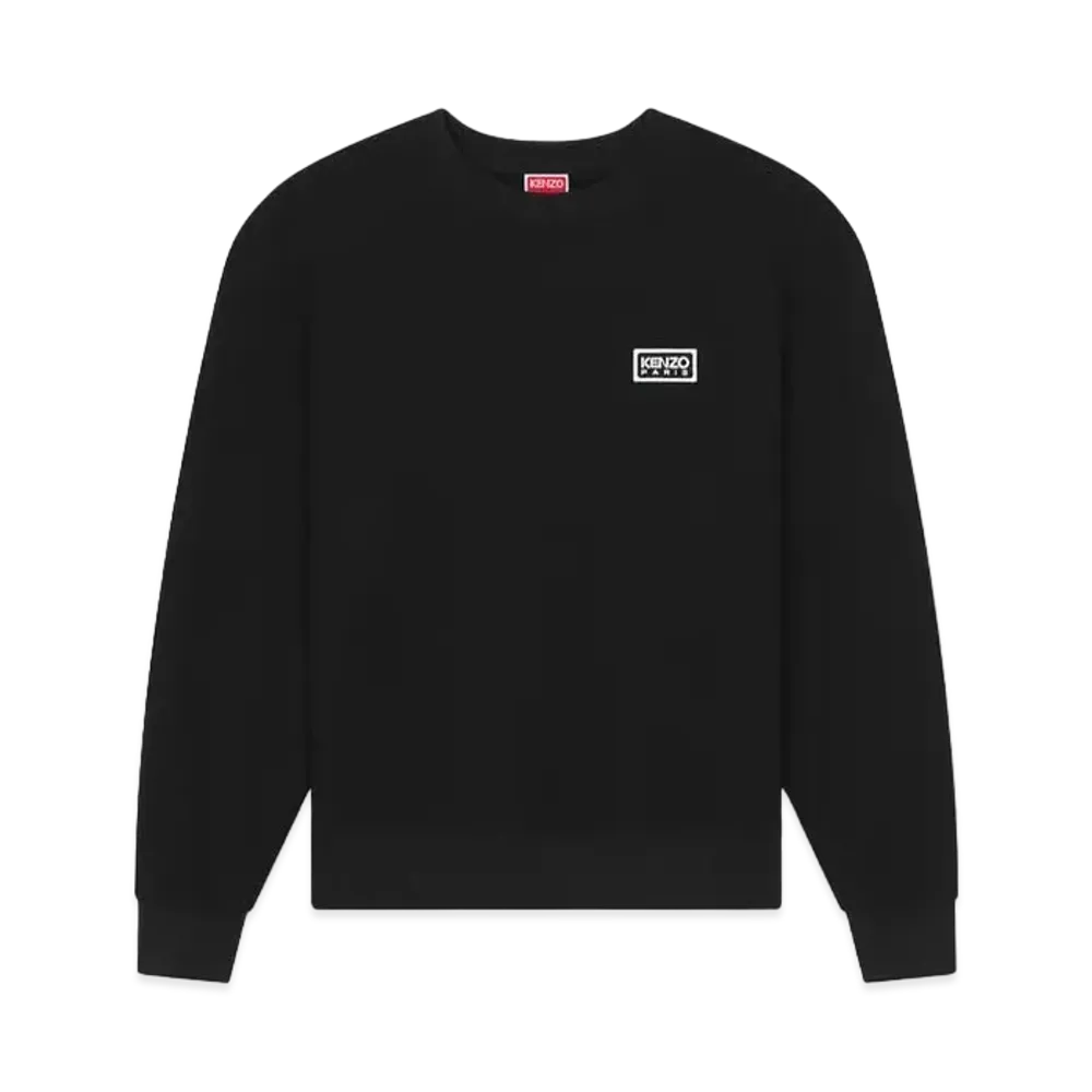 KENZO 'PARIS' Classic Two-Tone Embroidery Sweat "Black"