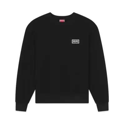 KENZO 'PARIS' Classic Two-Tone Embroidery Sweat "Black"
