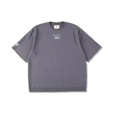 Snow Peak x WIND AND SEA CO/PE Dry S/S Tshirt "Dark Gray"