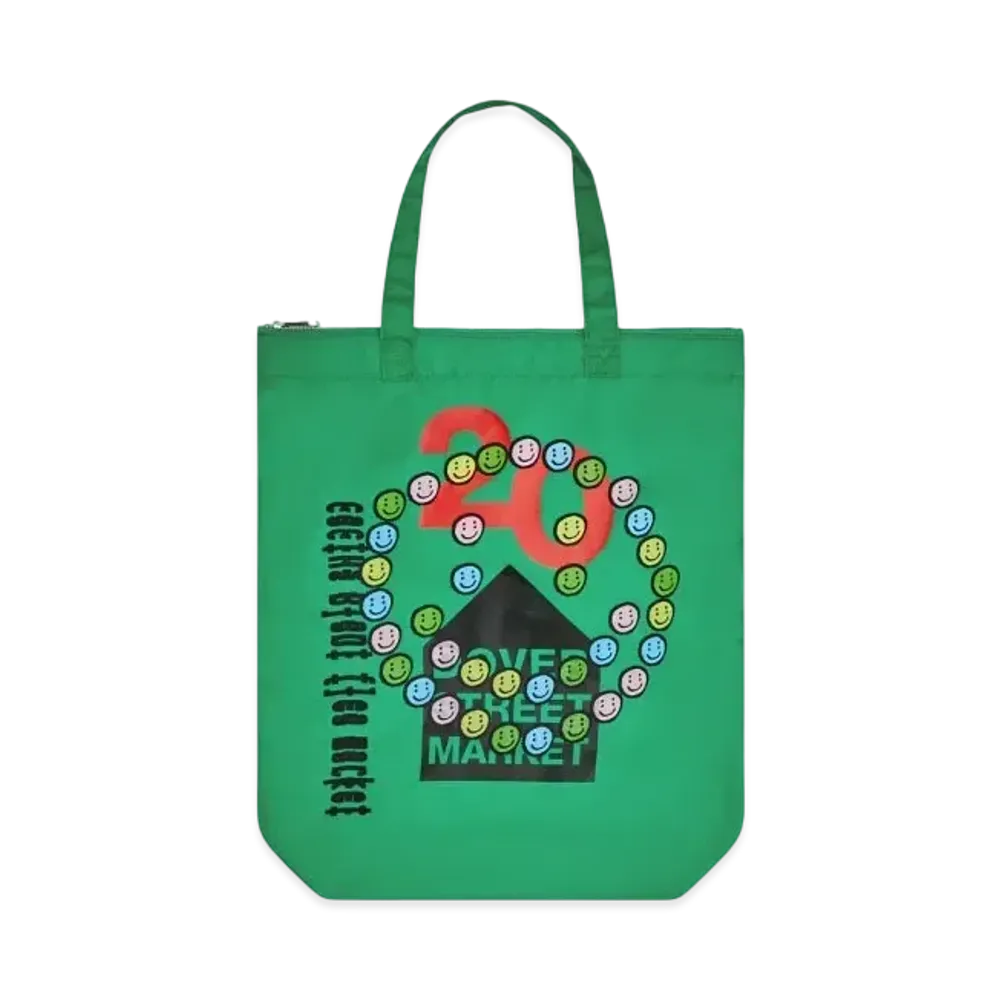 Dover Street Market London x Cactus Plant Flea Market 20th Anniversary Tote "Green"