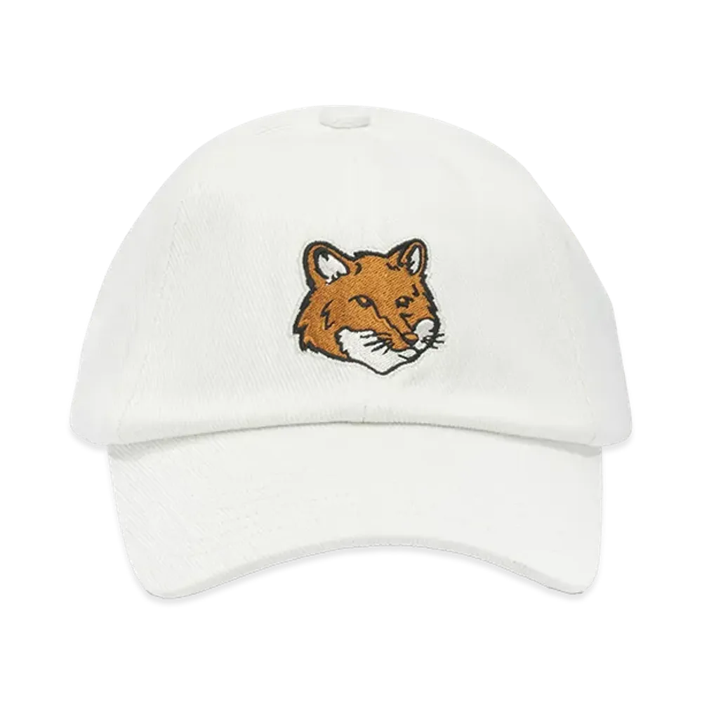 Maison Kitsune Cotton Baseball Cap "White"