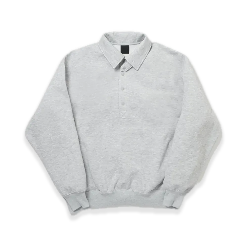 DAIWA PIER39 Tech Sweat Snap Pullover "Heather Gray"