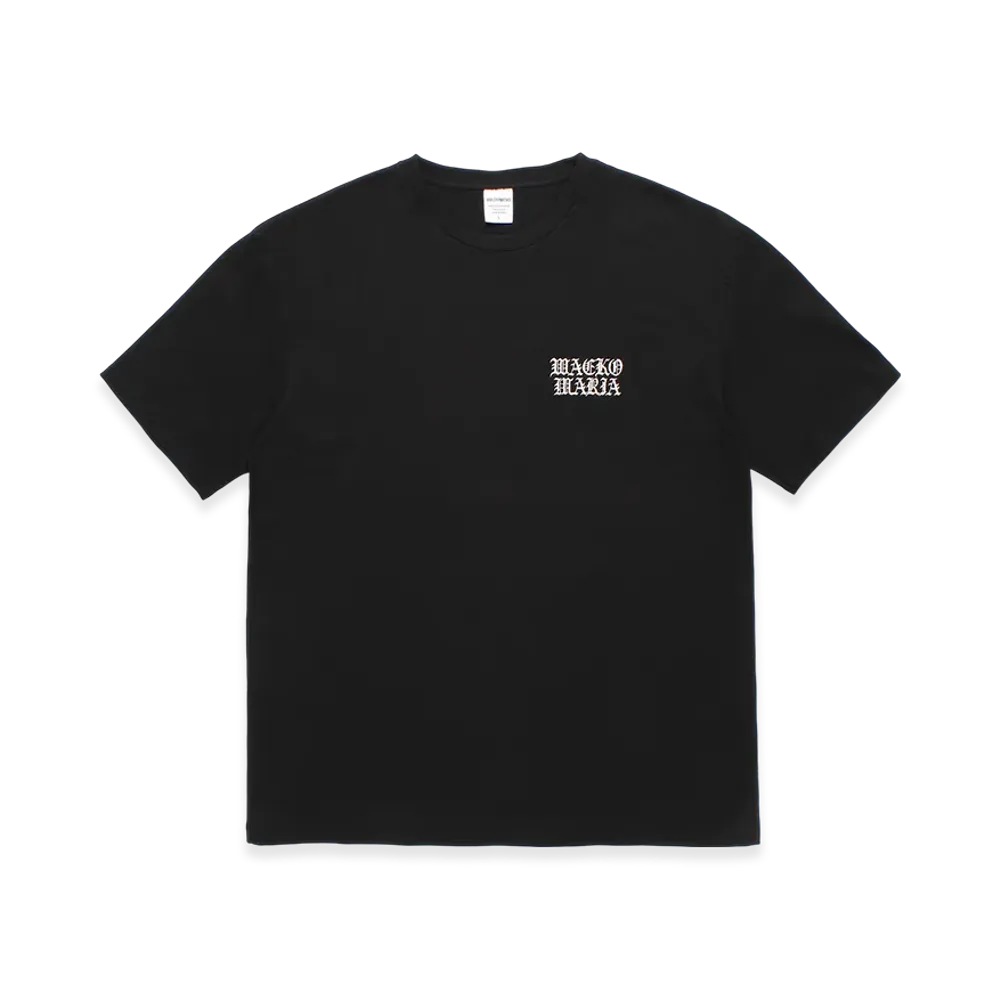 WACKO MARIA Washed Heavy Weight T-Shirt "Black"