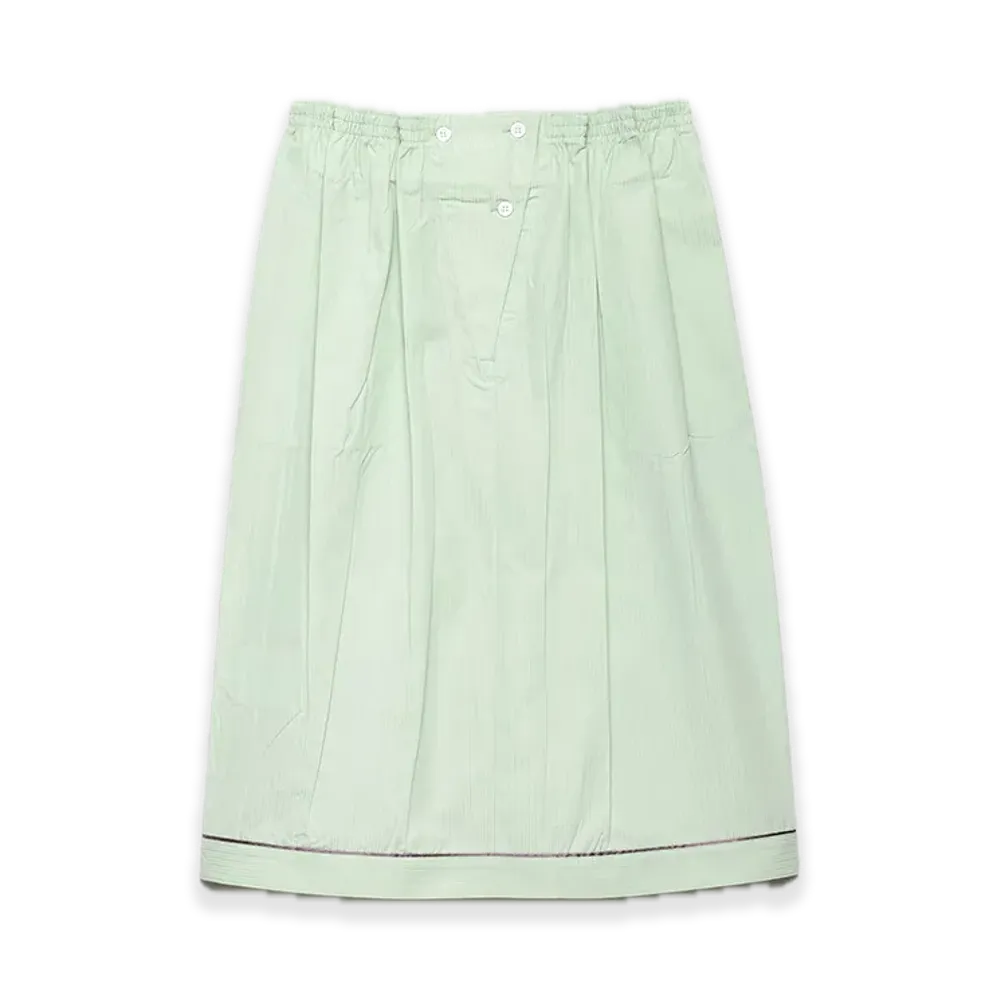 PRADA Cotton Midi Skirt "Pastel green"