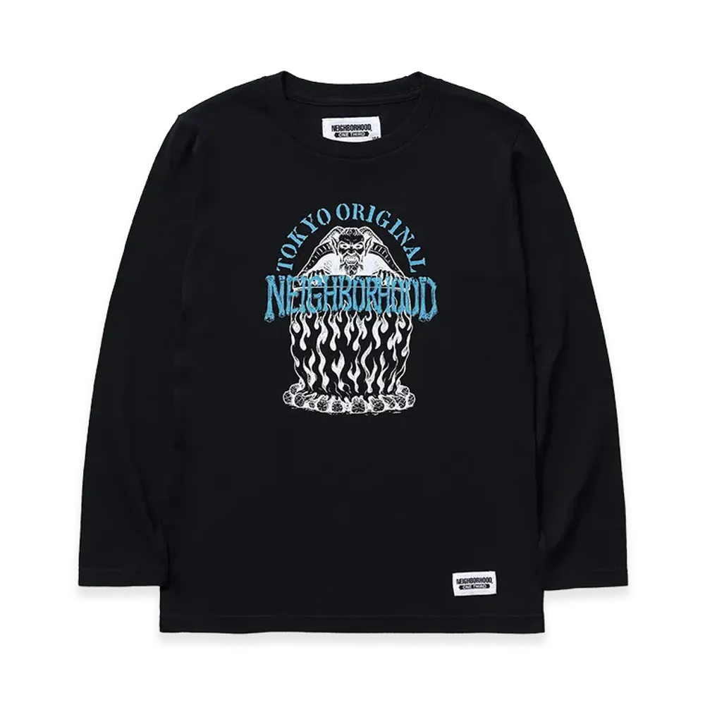 NEIGHBORHOOD Kids OT . Tee LS-2 "Black"