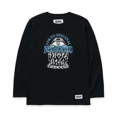 NEIGHBORHOOD Kids OT . Tee LS-2 "Black"