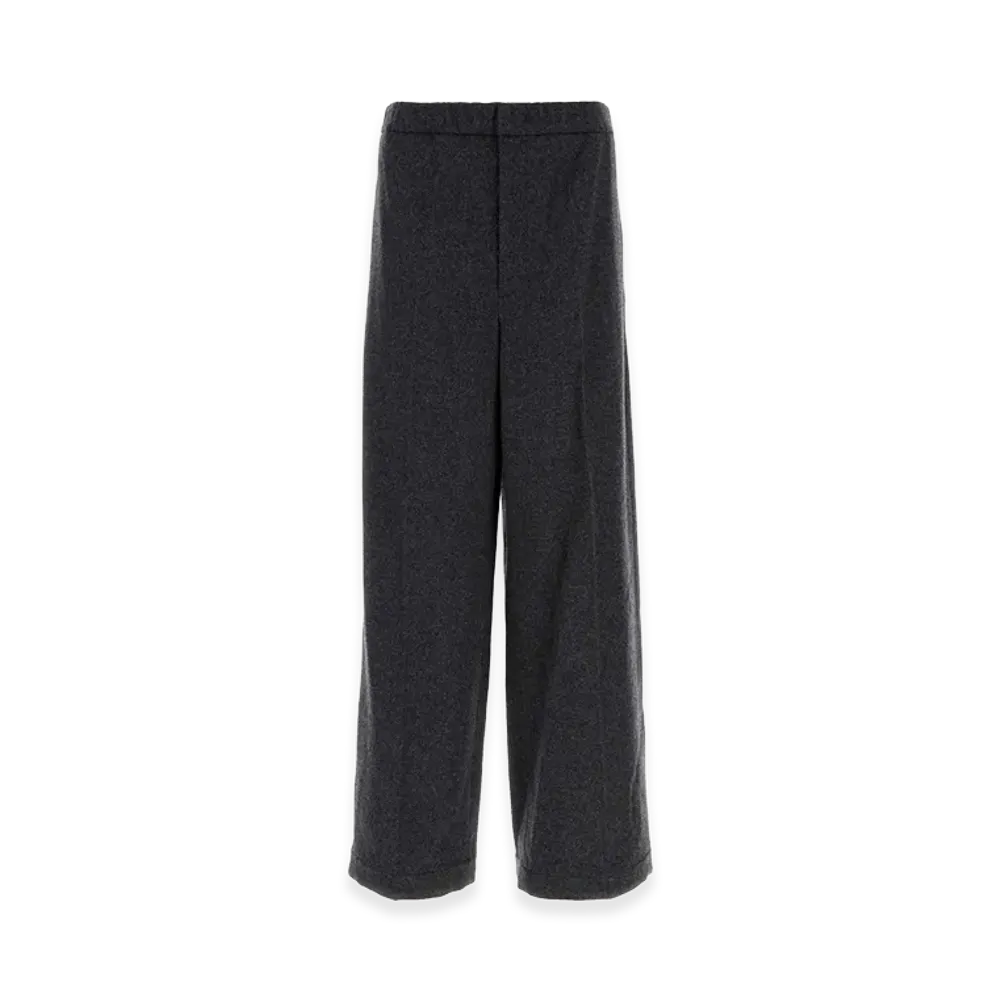 Jil Sander Charcoal Flannel Pant "Grey"