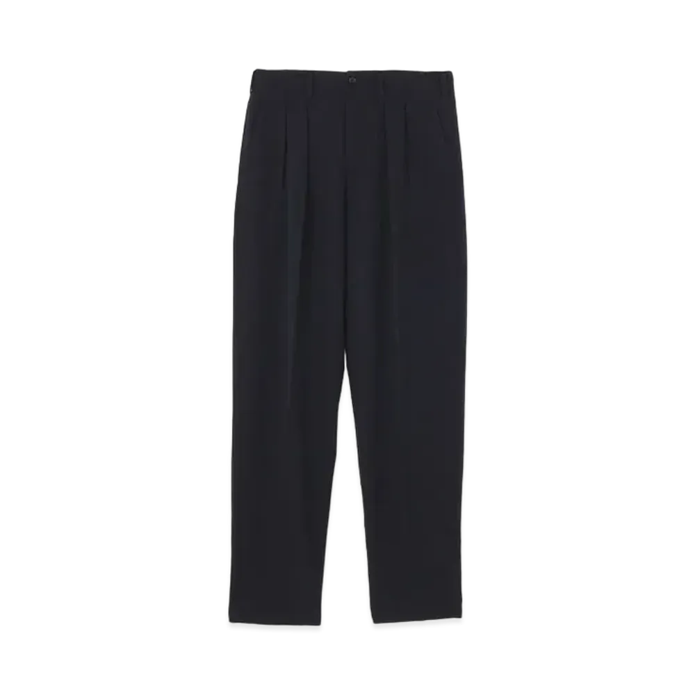 Yohji Yamamoto Pour Homme COSTUME D'HOMME SUITS GABARDINE 2 TUCK PANTS "Navy"