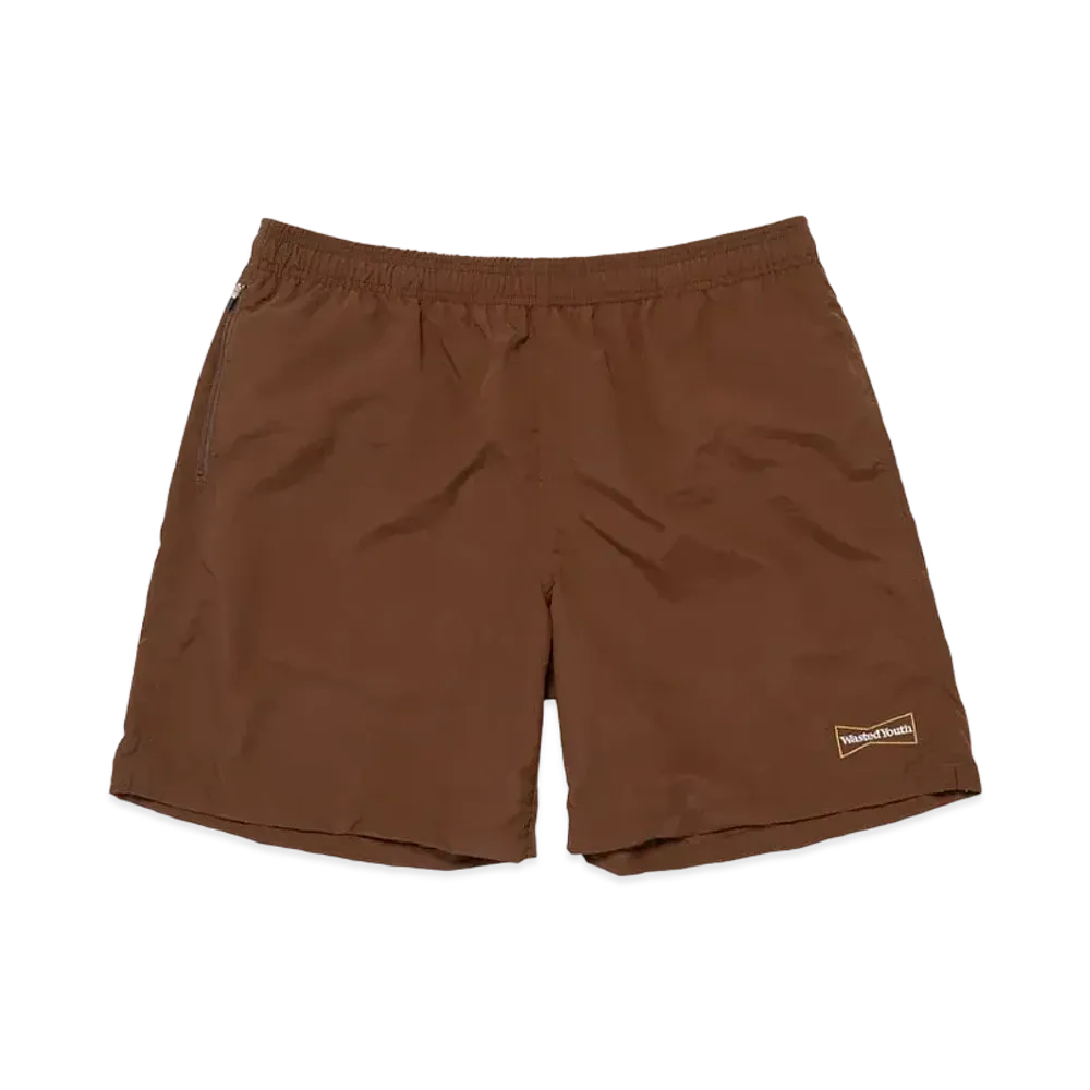 Wasted Youth Swim Shorts "Brown" / VERDY