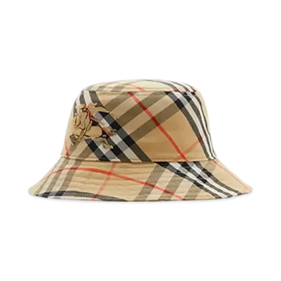Burberry Check EKD Bucket Hat "Sand"
