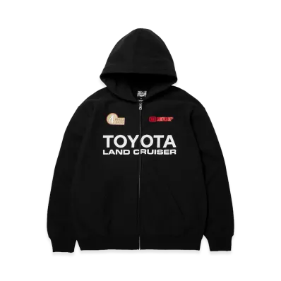 HUF x TOYOTA Land Cruiser Heavyweight Full Zip Hoodie "Black"
