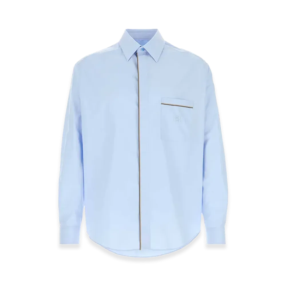 FENDI Poplin Shirt "Light Blue"