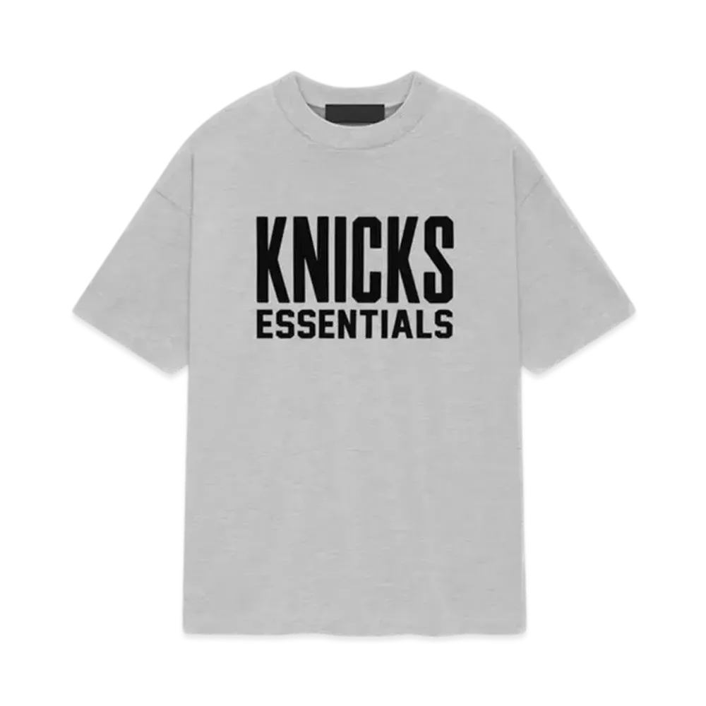 FEAR OF GOD ESSENTIALS Knicks Tee "Light Heather"