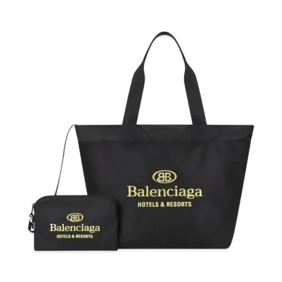 Balenciaga Hotel Large Tote Bag Nylon "Black"