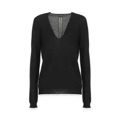 Rick Owens Women's Maglia V Neck "Black"
