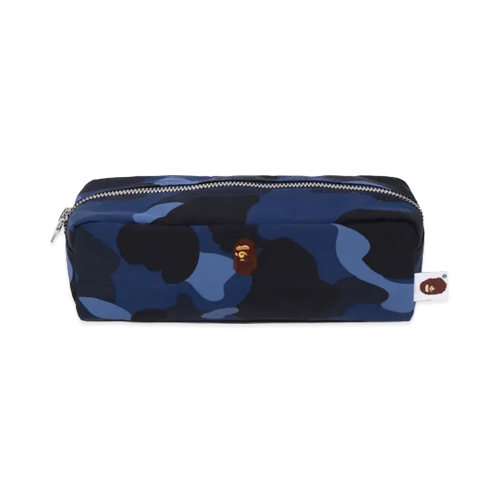 A BATHING APE Color Camo Flight Pouch "Navy"